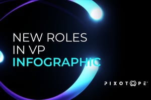 Infographic describing new job roles in virtual production 