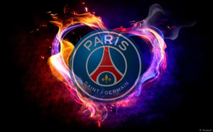 large logo of Paris Saint Germain football team