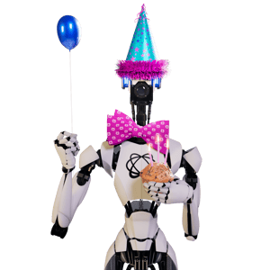 Pixotope mascot Dot is celebrating birthday