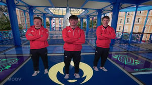 BBC using Pixotope Living Photo technology on 3 athletes posing in the studio