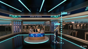 Broadcaster RUV showcasing new virtual studio built with Pixotope during Olympic Games in Paris